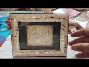 Handcrafted 999 Silver Ganesh Laxmi Frame | Religious Auspicious Decor Gift