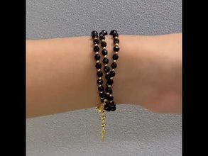 Versatile 925 Sterling Silver Station Necklace with Natural Spinel 4.5mm Faceted Ball Beaded Gemstone Root Chakra