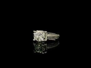 9K White Gold Classic Diamond Ring | Round Brilliant Solitaire Six-Prong Setting | Timeless Jewelry