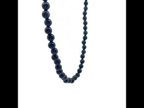 Natural Silver Sunstone Plain Ball Semiprecious Necklace