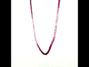 Natural Shaded Ruby Rondelle Facet Cut Beads Precious Necklace