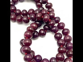 Elegant Natural Ruby Rondelle Necklace Large 10-11mm Plain Cut VVS Clarity Crimson Color Gemstone Jewelry For Leadership, Strength & Success