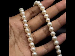 Natural Freshwater Pearl 7mm White Color Radiant Beauty Necklace Jewelry
