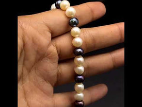 Freshwater Pearl Bracelet Cool White Color Button Shape June Birthstone Jewelry Sophistication with Gentle Feminine Peaceful Energy