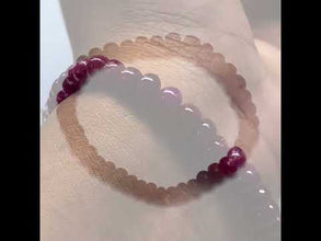 Natural Ruby Bracelet | Smooth 4-7mm Rondelle Beads 39 Pcs 64 Carats | Rich Burgundy Red VVS Clarity | Unisex Gemstone Jewelry