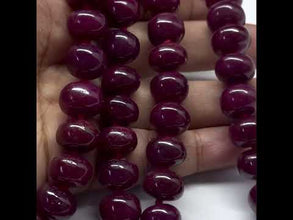 Natural Ruby Necklace | Smooth 11-13mm Rondelle Beads 70 Pcs 979 Carats | Vivid Crimson Red VVS Clarity | 26 Inch Fine Precious Gemstone Jewelry