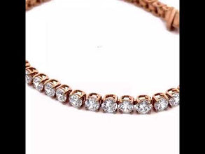 925 Sterling Silver 3.75 mm Tennis Bracelet Premium White Cubic Zirconia 7 Inch Classic Luxury Bracelet