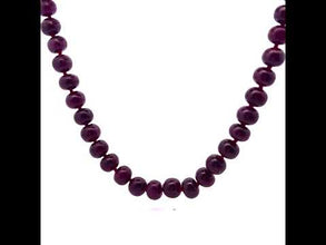 Natural Ruby Beaded Necklace | Rondelle Smooth 10-11mm Beads 69 Pcs 804 Carats | Crimson Red VVS Clarity | 25.4 Inch Premium Gemstone Jewelry