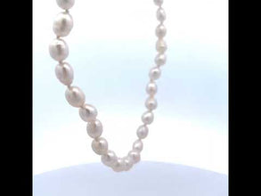 Classic Plain Pearl June Birthstone Necklace