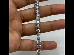 Premium Swiss Star Cubic Zirconia Tennis Bracelet 925 Sterling Silver 5mm Round Excellent Premium CZ | 7.48 Inch Eternity Luxury Jewelry