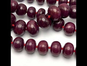 Natural Ruby Heirloom Necklace Ultra Statement Rondelle 16-23mm Plain Cut VVS Clarity Crimson Color Gemstone Jewelry For High Power, Success & Recognition