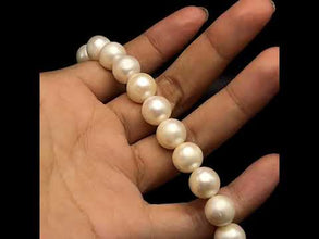 Natural Freshwater Pearl 11mm Cream Round Necklace 15.7inch Radiant Necklace for Healing and Emotional Strength