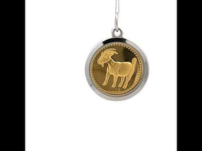 Year of the Goat Tri-Dhatu Pendant – Handcrafted Chinese Zodiac Talisman in Gold, Silver & Copper for Creativity, Calmness & Steady Success Gift