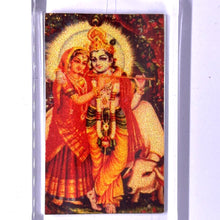Radha Krishna Devotional Colored Keychain 24K Gold Foil for Love & Inner Peace Gift - Keychain