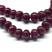 Ruby Gemstone Necklace | Smooth 10–11mm Rondelle Beads 81 Pcs 728.34 Carats | Rich Crimson Red VVS Clarity | 27 Inch