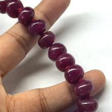 Ruby Gemstone Necklace | Smooth 10–11mm Rondelle Beads 81 Pcs 728.34 Carats | Rich Crimson Red VVS Clarity | 27 Inch