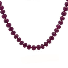 Ruby Gemstone Necklace | Smooth 10–11mm Rondelle Beads 81 Pcs 728.34 Carats | Rich Crimson Red VVS Clarity | 27 Inch