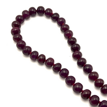 Ruby Opera Necklace | Smooth 10–11mm Rondelle Beads 74 Pcs 772.27 Carats | Crimson Red VVS Clarity | 27 Inch Natural