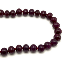 Ruby Opera Necklace | Smooth 10–11mm Rondelle Beads 74 Pcs 772.27 Carats | Crimson Red VVS Clarity | 27 Inch Natural