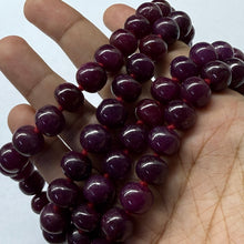 Elegant Natural Ruby Rondelle Necklace Large 10-11mm Plain Cut VVS Clarity Crimson Color Gemstone Jewelry For Leadership, Strength & Success