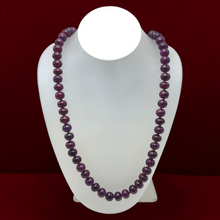 Ruby Opera Necklace | Smooth 10–11mm Rondelle Beads 74 Pcs 772.27 Carats | Crimson Red VVS Clarity | 27 Inch Natural