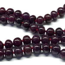 Ruby Opera Necklace | Smooth 10–11mm Rondelle Beads 74 Pcs 772.27 Carats | Crimson Red VVS Clarity | 27 Inch Natural