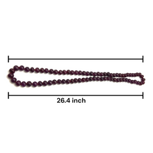 Ruby Opera Necklace | Smooth 10–11mm Rondelle Beads 74 Pcs 772.27 Carats | Crimson Red VVS Clarity | 27 Inch Natural