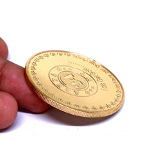 Sai Baba 24K Gold Plated Swiss Coin – Sacred Keepsake of Faith Healing Energy & Divine Guidance - Coins