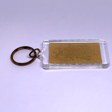 Shreenath ji 24K Gold Foil Keychain Laser Engraved Sacred Hindu Blessing & Devotional Charm Gifting - Keychain
