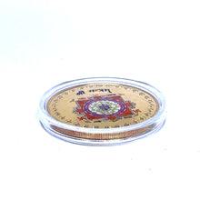 Shri Yantra 24K Gold Plated Swiss Coin – Powerful Vastu Talisman for Wealth Energy & Protection - Coins