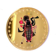 Shrinathji 24K Gold Plated God Coin – Swiss Made Sacred Blessing for Devotion Wealth & Harmony - Coins