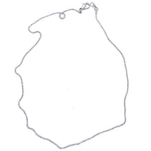 Silver Beaded Chain Necklace – Minimalist Rhodium-Plated and Layered Versatile Jewelry - Necklace