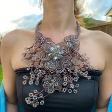 Statement Handmade Necklace Cluster Drippy 20