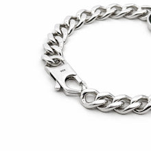 Sterling Silver 925 Cuban Link Bracelet | Natural Peridot Needle Pattern Oval Cabochon Gemstone | August Birthstone