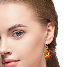 Handmade Earrings Art of Thread Embroidery Jewelry