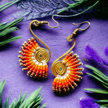 Handmade Earrings Art of Thread Embroidery Jewelry