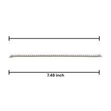 925 Sterling Silver White Cubic Zirconia Tennis Bracelet Premium 3.75mm Stones 7.48’’ Elegant Bracelet - Bracelet