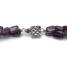 Timeless Handmade Natural Garnet Tube Plain & Agate Round Gemstone Beaded 15.2’’ Necklace Jewelry - Necklace