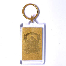 Tirupati Balaji 24K Gold Foil Keychain Gift A Divine Power of Prosperity Protection & Divine Grace - Keychain