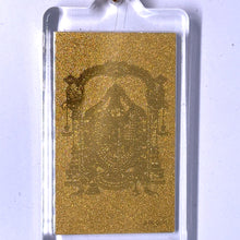 Tirupati Balaji 24K Gold Foil Keychain Gift A Divine Power of Prosperity Protection & Divine Grace - Keychain