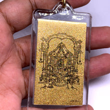 Tirupati Balaji 24K Gold Foil Keychain Gift A Divine Power of Prosperity Protection & Divine Grace - Keychain