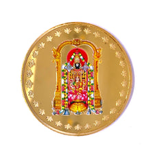 Tirupati Balaji 24K Gold Plated Coin – Divine Venkateswara Swiss Made Token for Prosperity Protection & Blessings