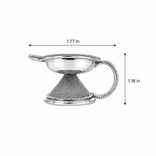 Traditional 999 Silver Deepak 28 Gram | Luxury Handcrafted Deepam Temple Diya - Lamp