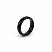 Tungsten Carbide Ring Domed Black Glossy High Polished Band Durable Scratch Resistant Unisex Wedding Engagement Band