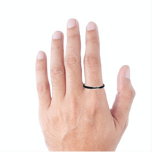 Tungsten Ring Black Dome Design High Polish Finish Gorgeous 2mm Band