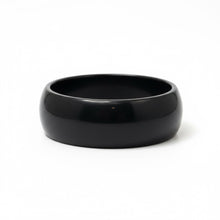 Tungsten Ring Domed Black Glossy High Polished Band