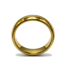 Tungsten Ring Domed Gold Glossy High Polished Band Durable Scratch Resistant Unisex Commitment Band - Ring