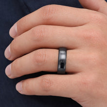 Tungsten Ring Domed Silver Glossy High Polished Band