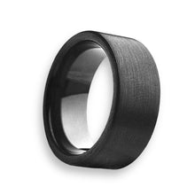 Tungsten Ring Flat Black Brushed Finished Classic Band