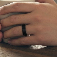 Tungsten Ring Flat Black Brushed Finished Classic Band